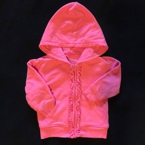 Baby Girls Hot Pink ZIP Up Layering HOODIE